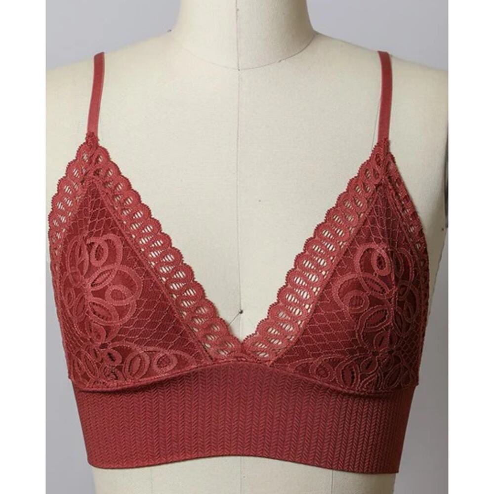 Rust Waistband Loop Lace Brami /Bralette/Bra